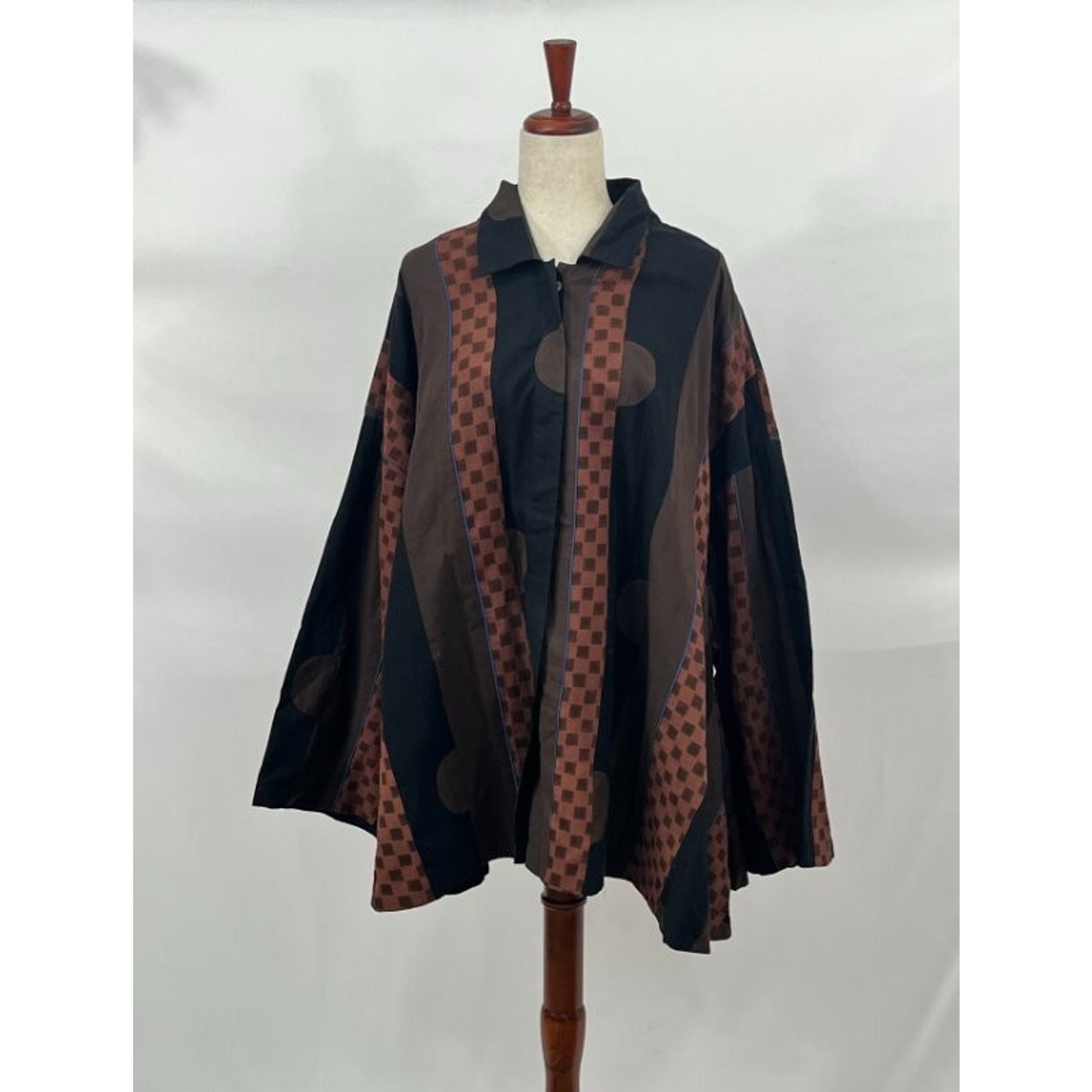 World Of Crow Sz S Small Oversize A-Line Swing Jacket Shirt Top — image 7 of 8